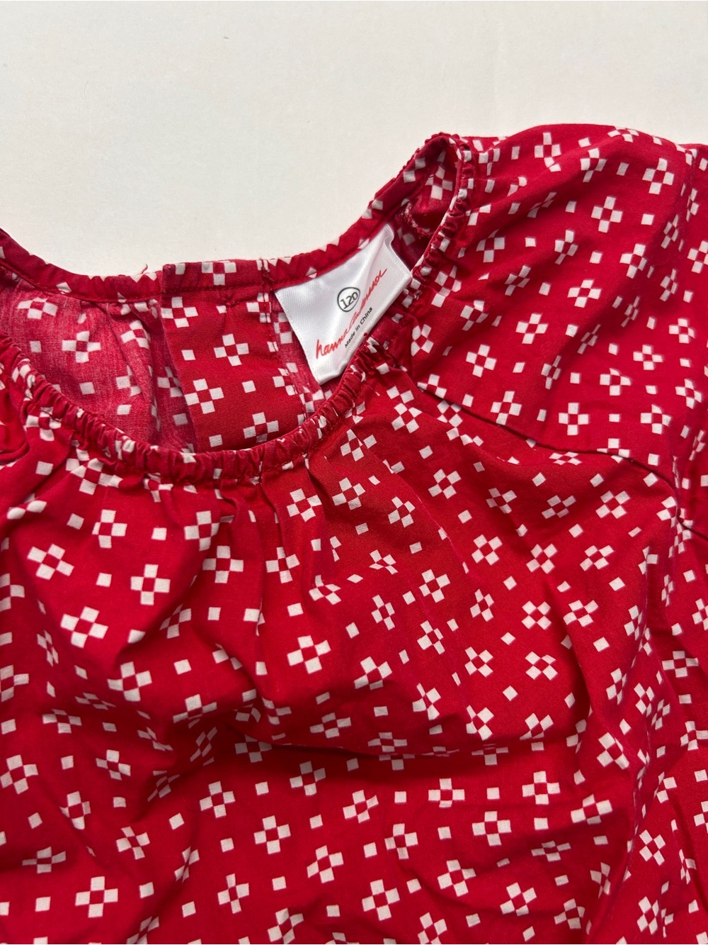 Hanna Andersson Red Floral Cotton Poplin Shift Dress - Picture 2 of 2